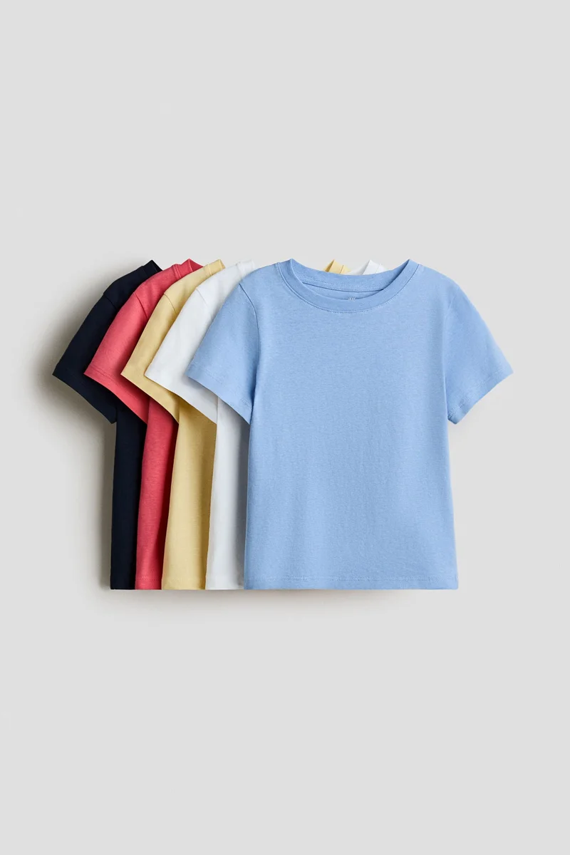 H&M 5-pack cotton T-shirts